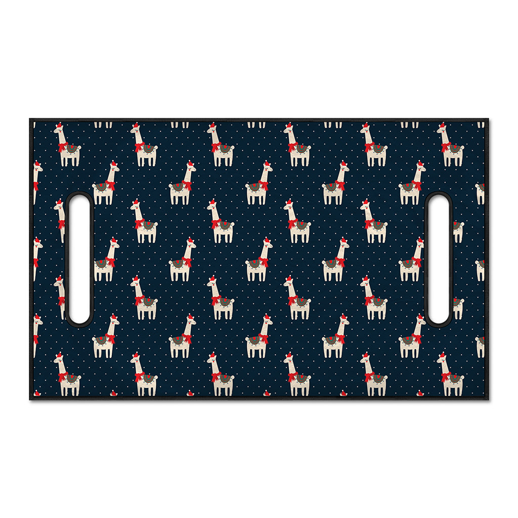 Santa Claus Llama Xmas Pattern Print Golf Cart Seat Cover