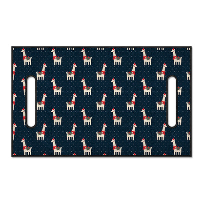 Santa Claus Llama Xmas Pattern Print Golf Cart Seat Cover