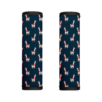 Santa Claus Llama Xmas Pattern Print Handle Covers