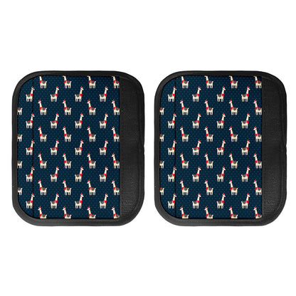 Santa Claus Llama Xmas Pattern Print Handle Covers