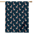 Santa Claus Llama Xmas Pattern Print House Flag