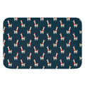 Santa Claus Llama Xmas Pattern Print Indoor Door Mat