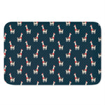 Santa Claus Llama Xmas Pattern Print Indoor Door Mat