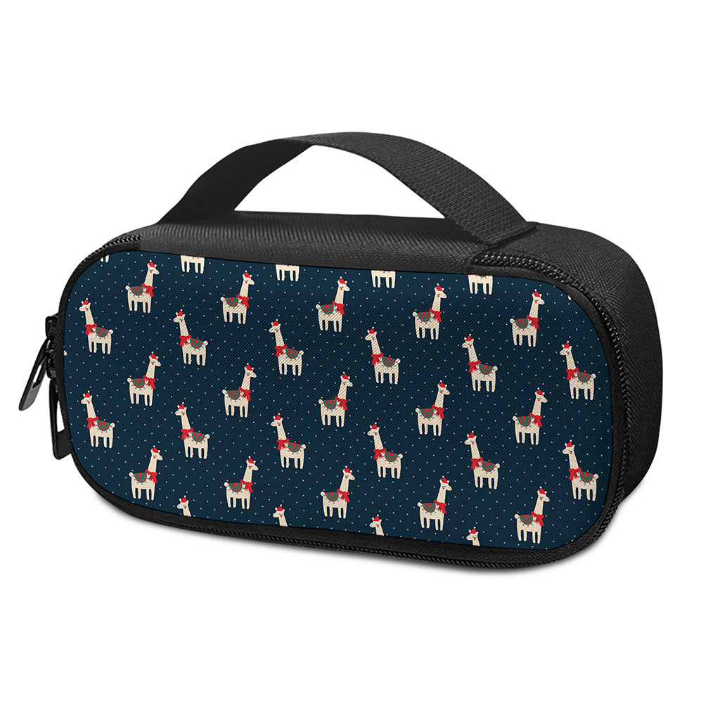 Santa Claus Llama Xmas Pattern Print Insulin Cooler Travel Case