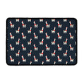 Santa Claus Llama Xmas Pattern Print Kitchen Mat