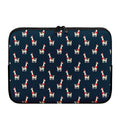 Santa Claus Llama Xmas Pattern Print Laptop Sleeve