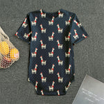 Santa Claus Llama Xmas Pattern Print Men's Bodysuit