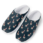 Santa Claus Llama Xmas Pattern Print Mesh Casual Shoes