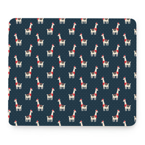 Santa Claus Llama Xmas Pattern Print Mouse Pad
