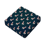 Santa Claus Llama Xmas Pattern Print Outdoor Seat Cushion Cover