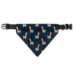 Santa Claus Llama Xmas Pattern Print Over The Collar Dog Bandana