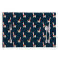 Santa Claus Llama Xmas Pattern Print Placemat