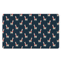 Santa Claus Llama Xmas Pattern Print Polyester Doormat