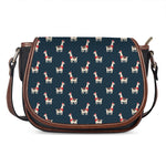 Santa Claus Llama Xmas Pattern Print Saddle Bag