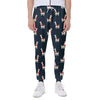 Santa Claus Llama Xmas Pattern Print Scuba Joggers