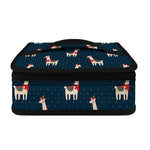 Santa Claus Llama Xmas Pattern Print Small Lunch Bag