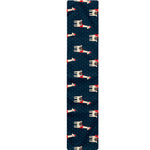 Santa Claus Llama Xmas Pattern Print Table Runner