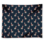 Santa Claus Llama Xmas Pattern Print Tapestry