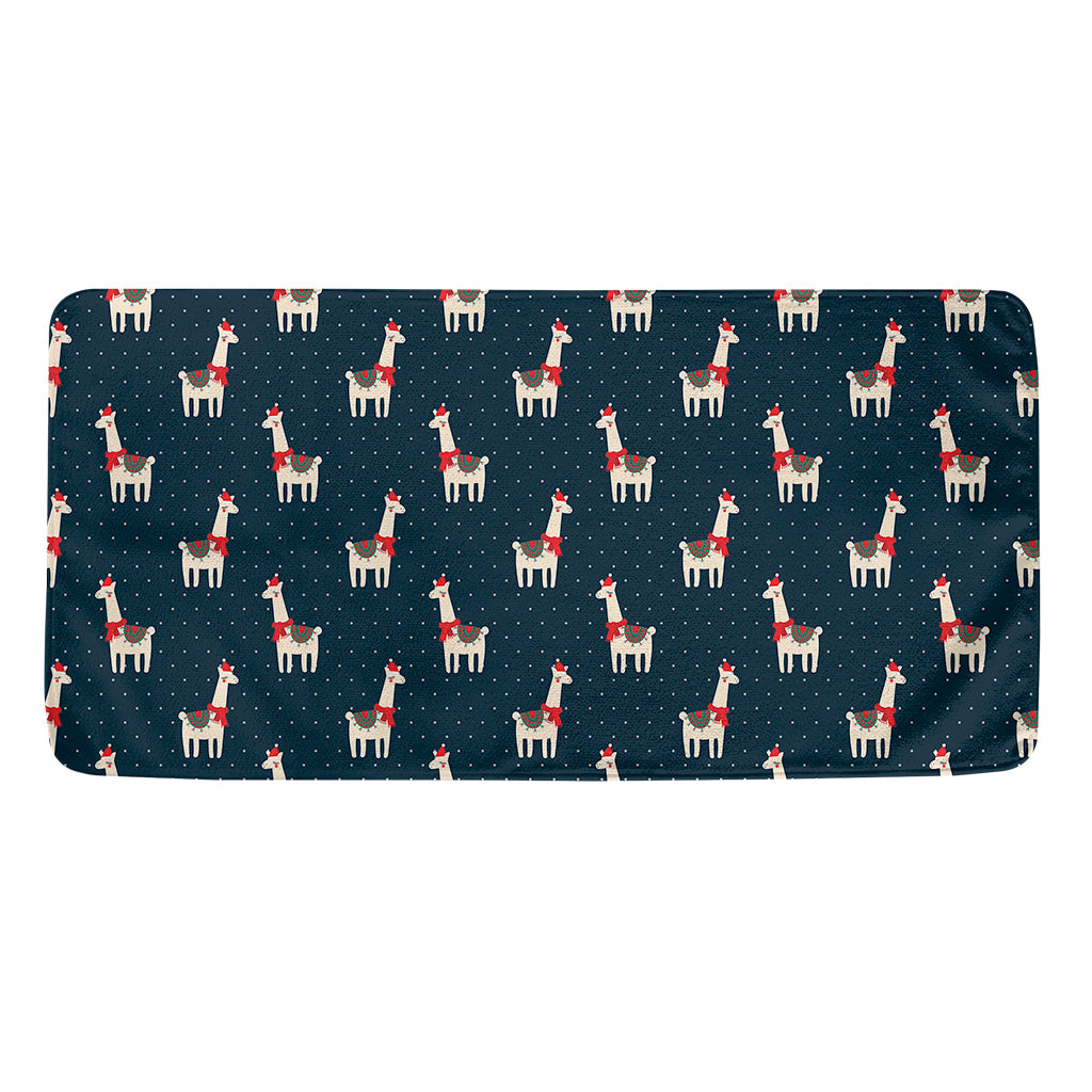 Santa Claus Llama Xmas Pattern Print Towel