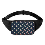 Santa Claus Llama Xmas Pattern Print Waist Bag