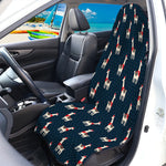 Santa Claus Llama Xmas Pattern Print Waterproof Car Seat Cover