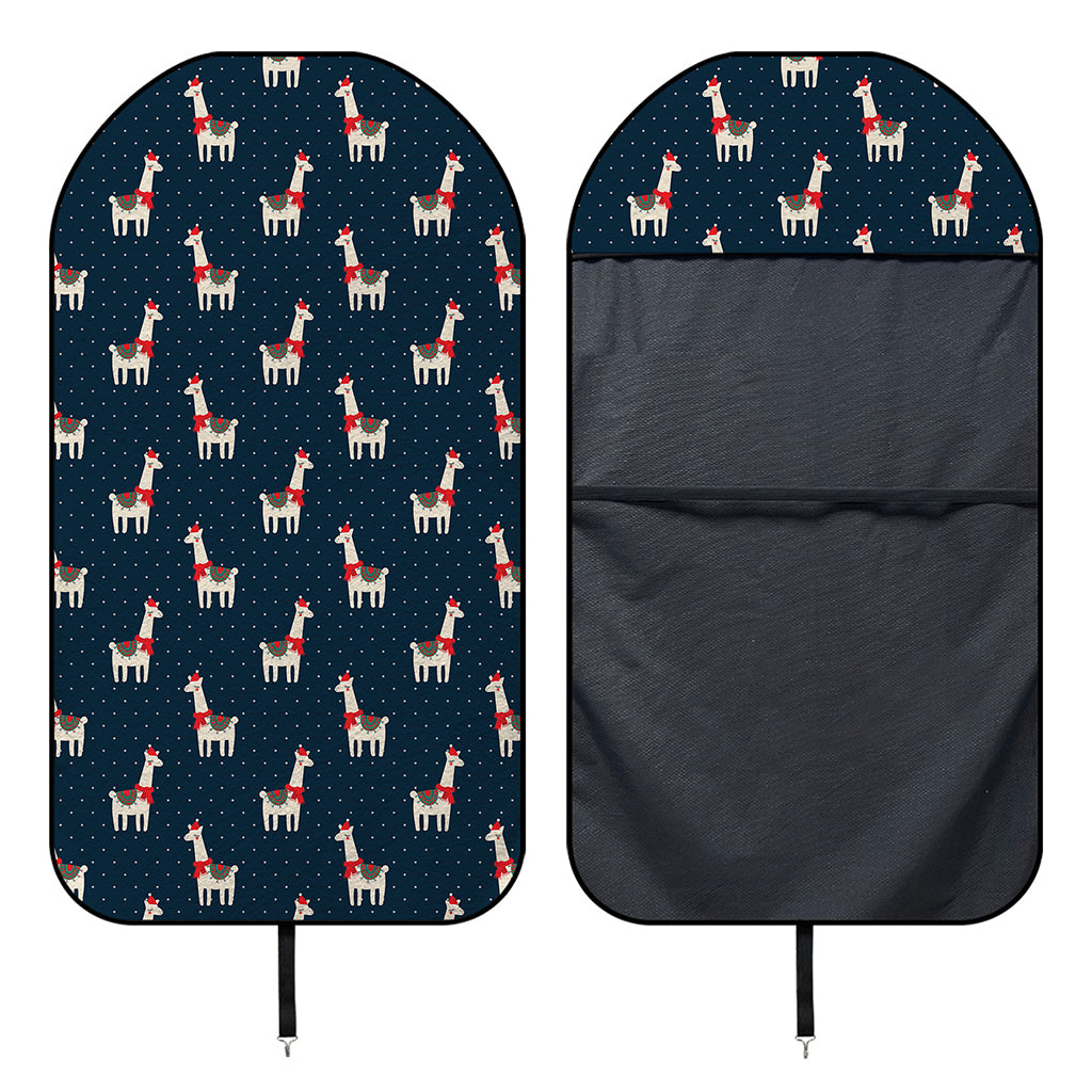 Santa Claus Llama Xmas Pattern Print Waterproof Car Seat Cover