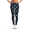 Santa Claus Llama Xmas Pattern Print Women's Leggings