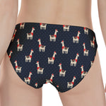 Santa Claus Llama Xmas Pattern Print Women's Panties