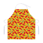 Santa Claus T-Rex Christmas Dino Print Adjustable Apron