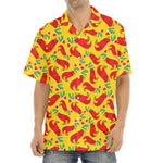 Santa Claus T-Rex Christmas Dino Print Aloha Shirt