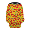 Santa Claus T-Rex Christmas Dino Print Baby Seat Cover
