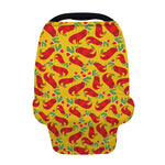 Santa Claus T-Rex Christmas Dino Print Baby Seat Cover