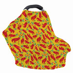 Santa Claus T-Rex Christmas Dino Print Baby Seat Cover