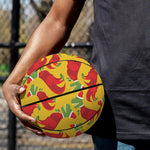 Santa Claus T-Rex Christmas Dino Print Basketball