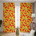 Santa Claus T-Rex Christmas Dino Print Dimout Pencil Pleat Curtains