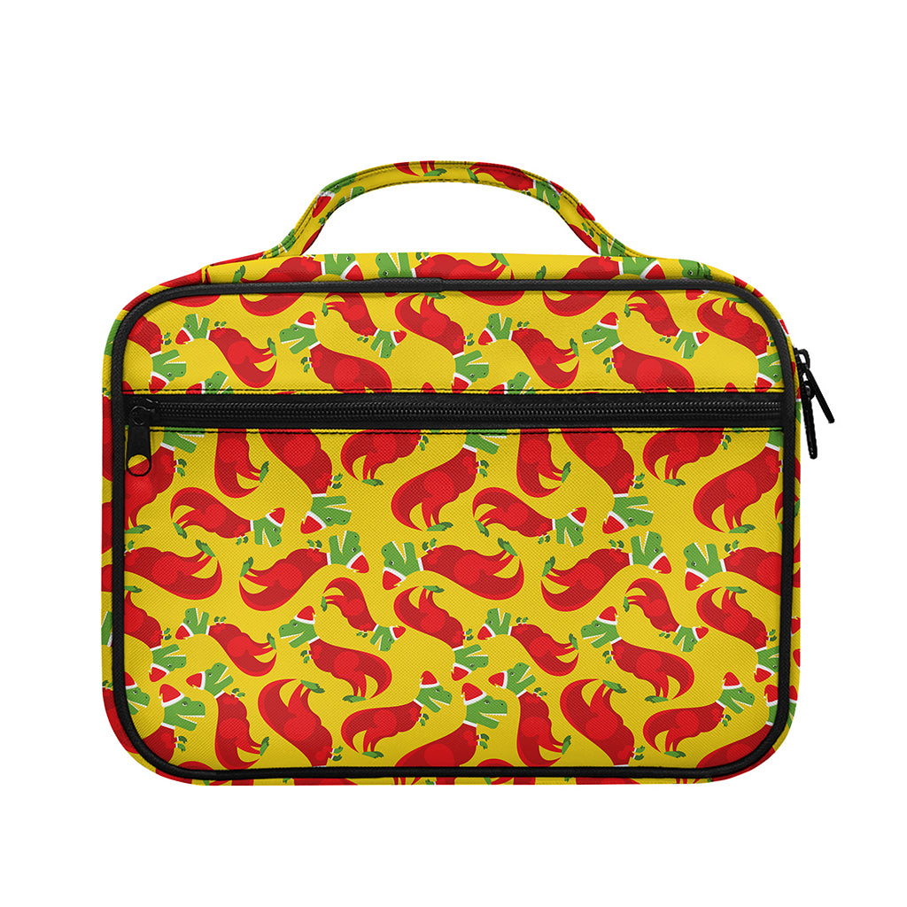 Santa Claus T-Rex Christmas Dino Print Briefcase Bible Bag