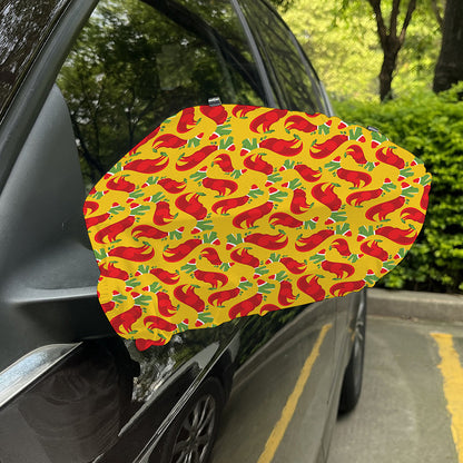 Santa Claus T-Rex Christmas Dino Print Car Side Mirror Covers