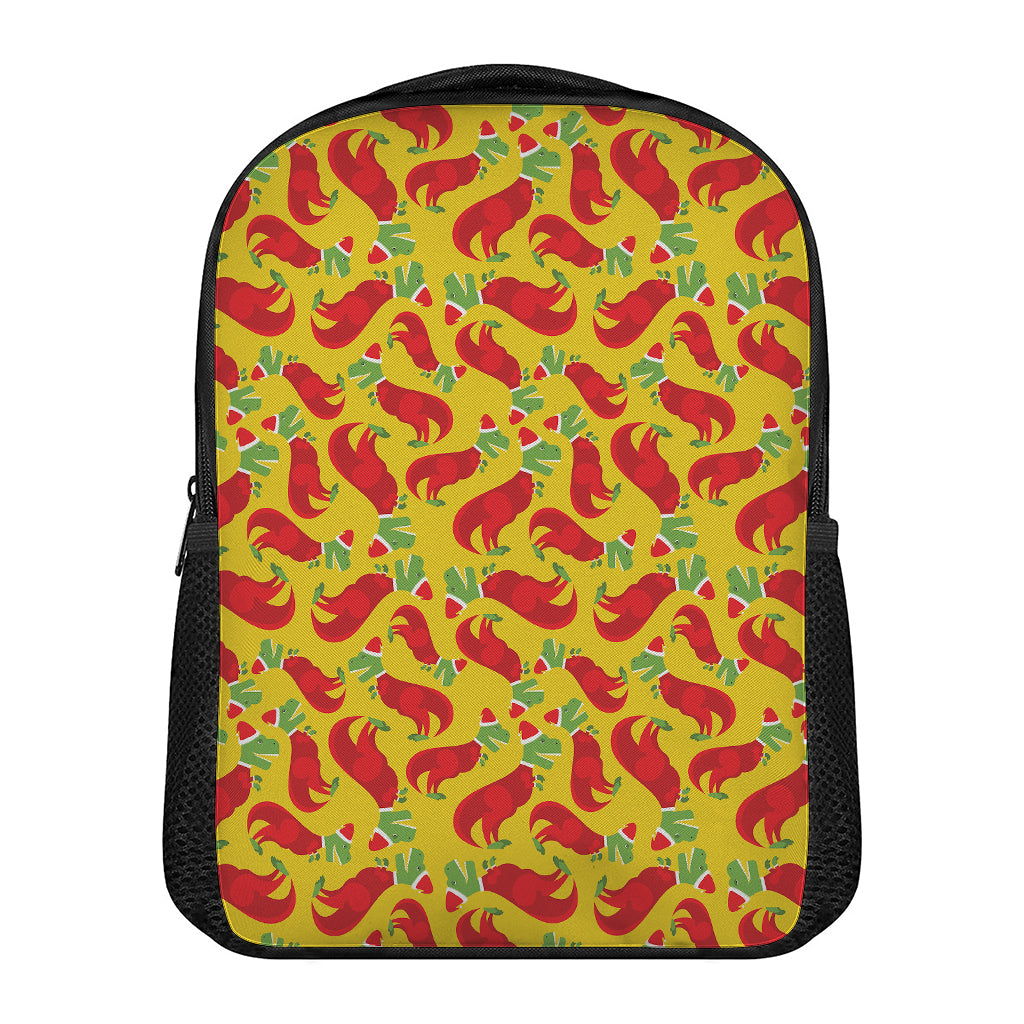 Santa Claus T-Rex Christmas Dino Print Casual Backpack
