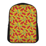 Santa Claus T-Rex Christmas Dino Print Casual Backpack