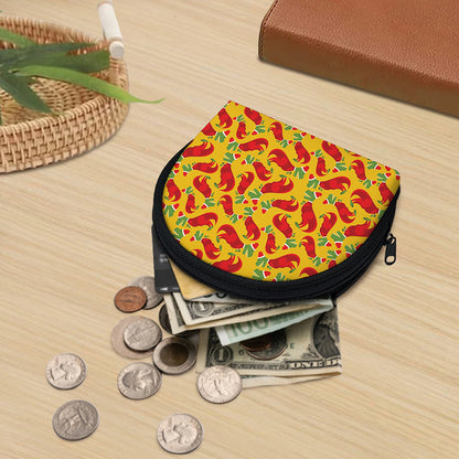 Santa Claus T-Rex Christmas Dino Print Coin Purse