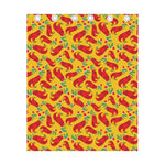 Santa Claus T-Rex Christmas Dino Print Curtain