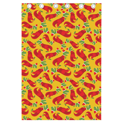 Santa Claus T-Rex Christmas Dino Print Curtain