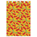 Santa Claus T-Rex Christmas Dino Print Curtain