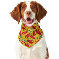 Santa Claus T-Rex Christmas Dino Print Dog Bandana