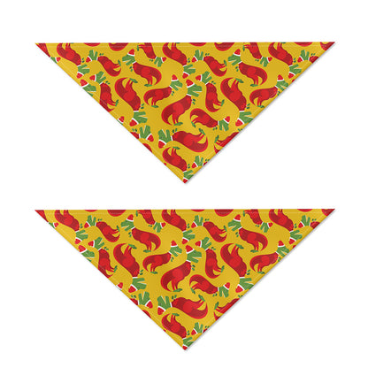 Santa Claus T-Rex Christmas Dino Print Dog Bandana