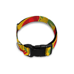 Santa Claus T-Rex Christmas Dino Print Dog Collar