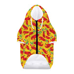 Santa Claus T-Rex Christmas Dino Print Dog Zip Up Hoodie