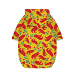 Santa Claus T-Rex Christmas Dino Print Dog Zip Up Hoodie