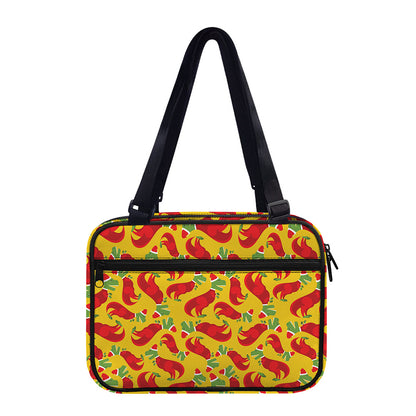 Santa Claus T-Rex Christmas Dino Print Double Strap Bible Bag