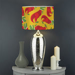 Santa Claus T-Rex Christmas Dino Print Drum Lamp Shade